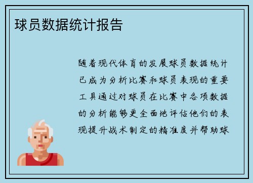 球员数据统计报告